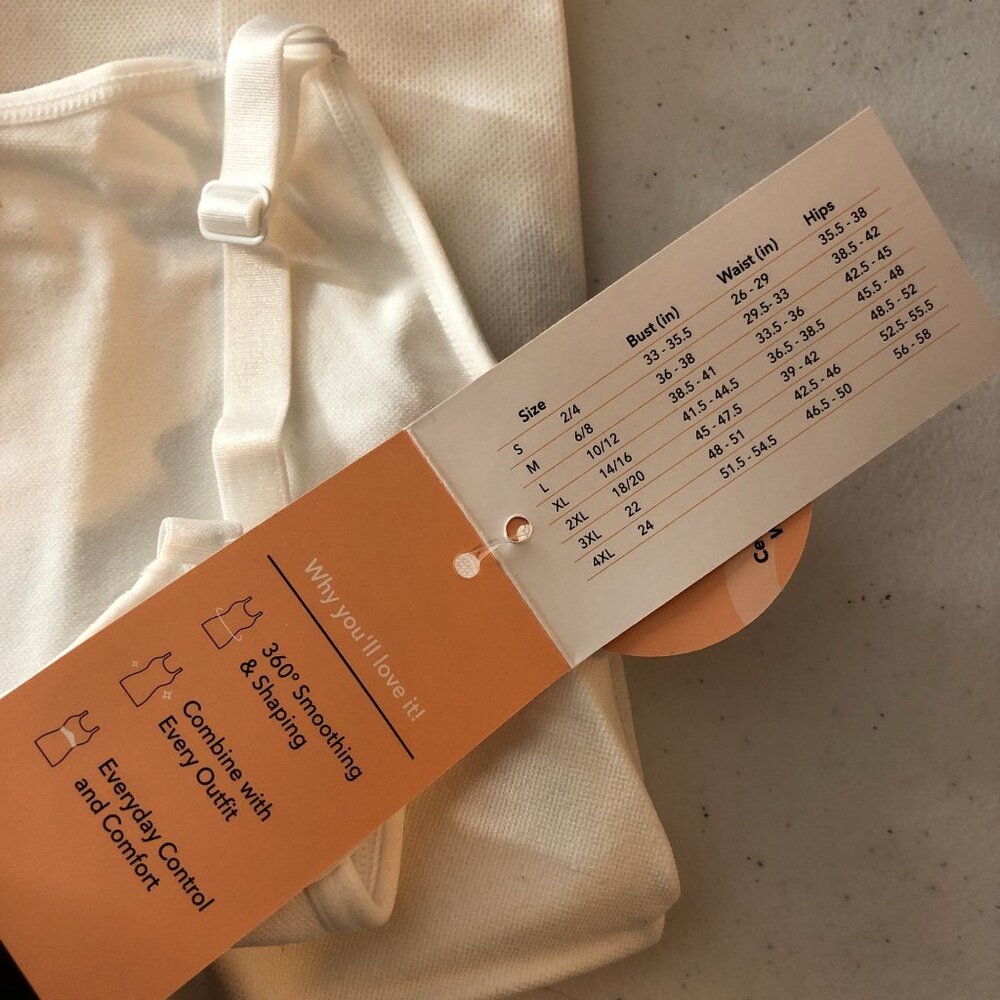 Shapermint All Day Every Day Scoop Neck Cami White L - Picture 4 of 5